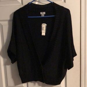 New! Woman’s black short sleeve sweater.